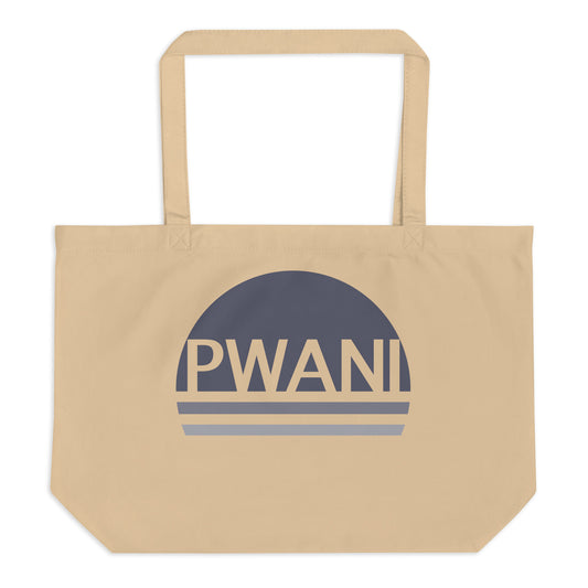 Pwani Logo Large Organic Tote Bag Slate