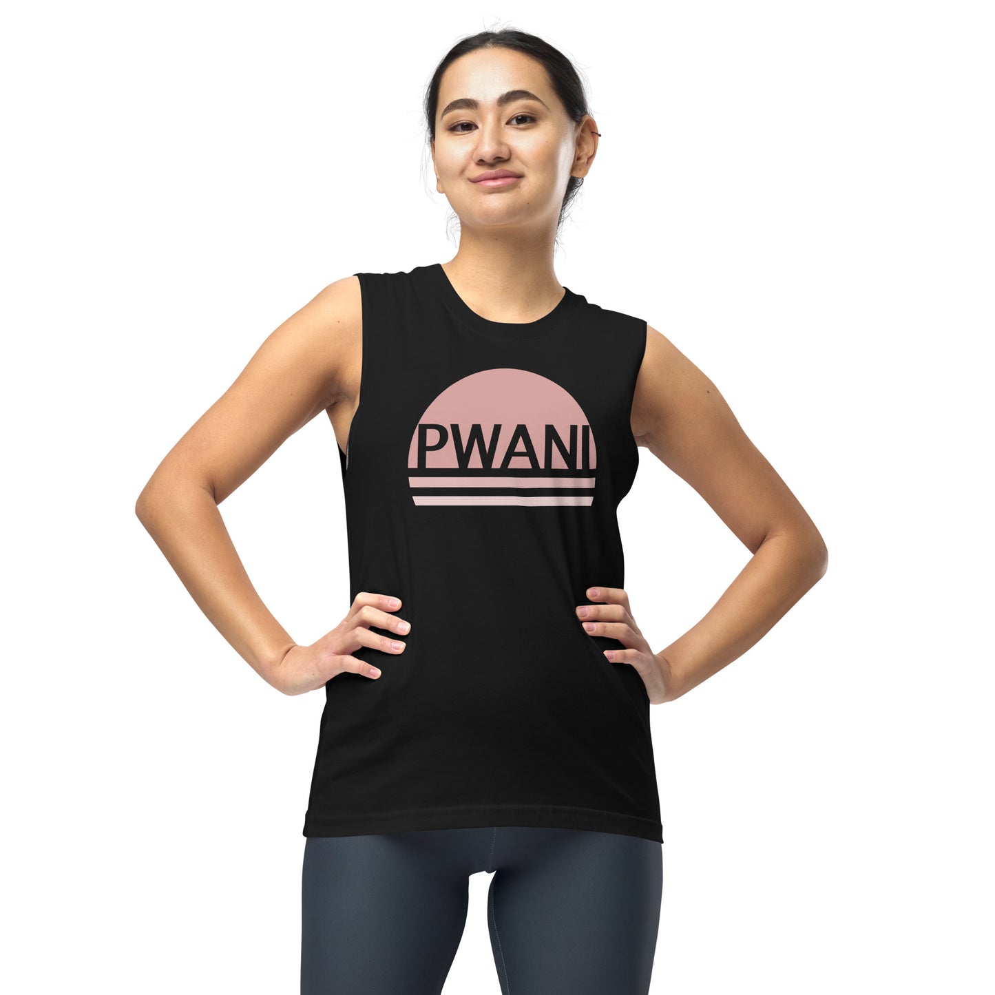 Pwani Logo Coral Unisex Muscle Shirt