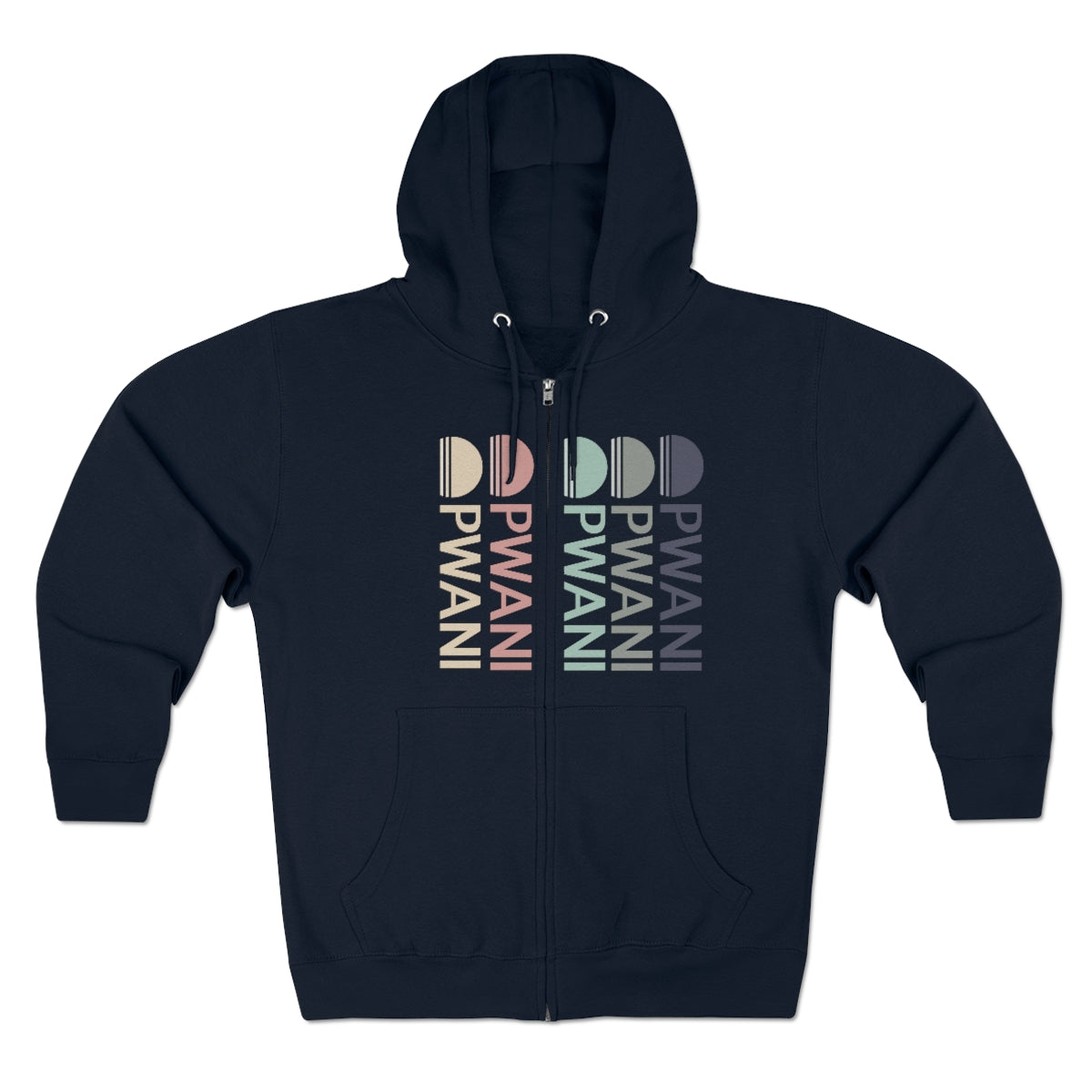 Pwani Colors Unisex Full Zip Hoodie