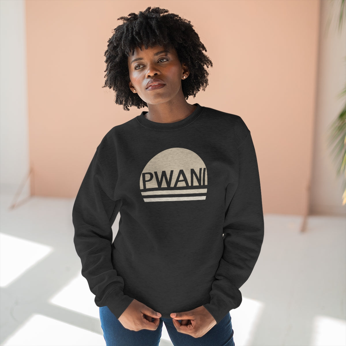 Pwani Logo Unisex Crewneck Sweatshirt - Sand