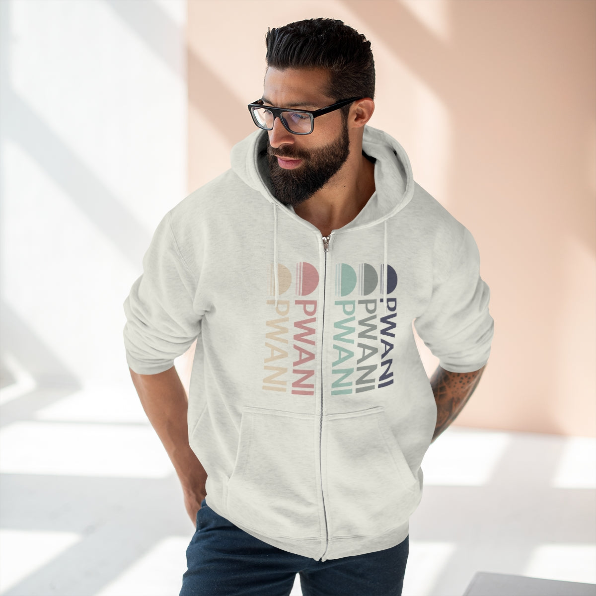 Pwani Colors Unisex Full Zip Hoodie