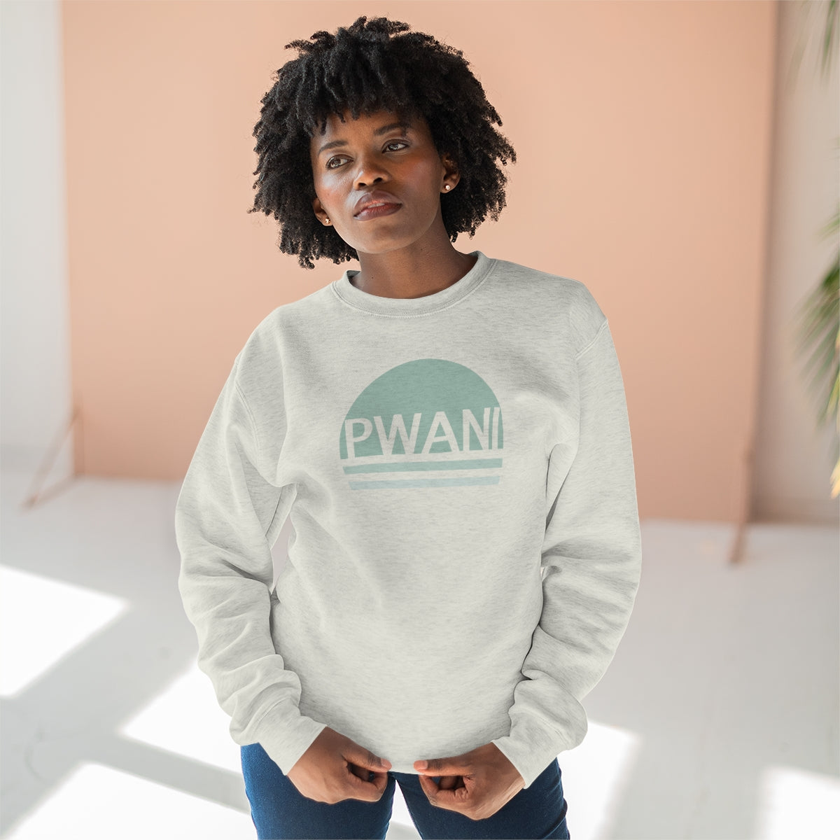 Pwani Logo Unisex Crewneck Sweatshirt - Ocean