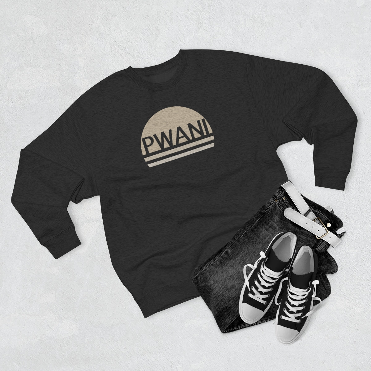 Pwani Logo Unisex Crewneck Sweatshirt - Sand